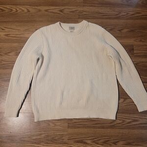 Vintage LL Bean Cream Fisherman Sweater